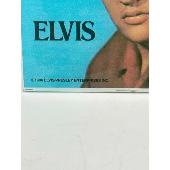 1986 Elvis Presley Glass Photo Plaque Tile Wall Art 6x6 Licensed Retro - Picture 4 of 6
